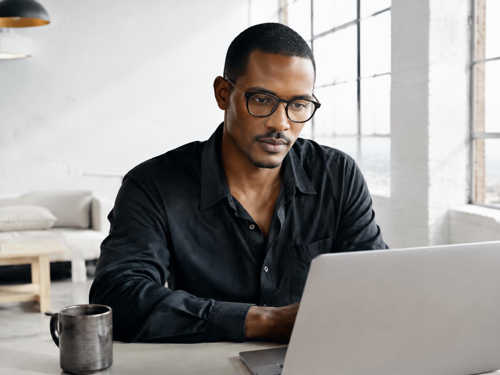 Man wearing Fabiano optical frames